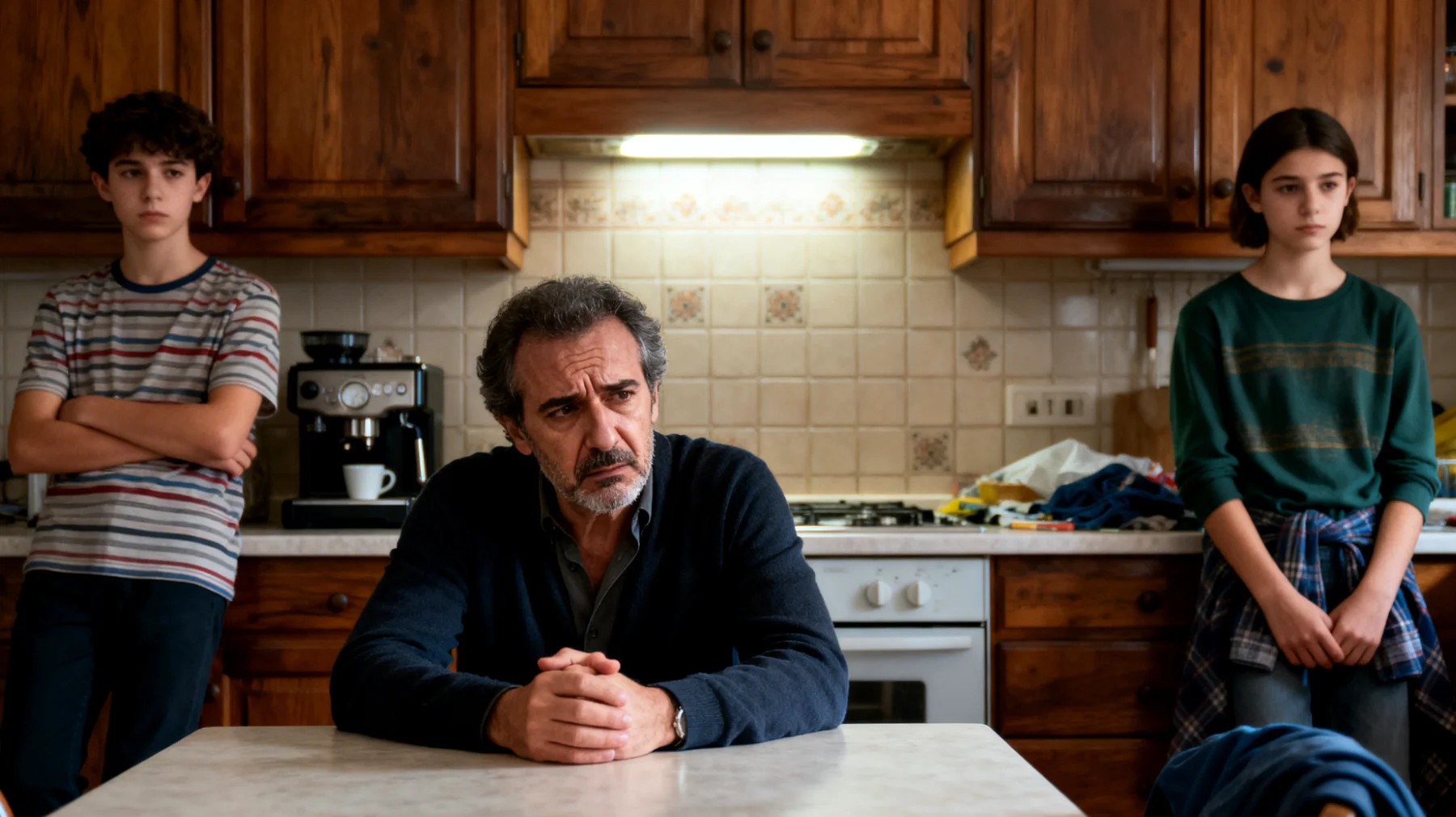 Un papà è profondamente preoccupato per il futuro dei suoi figli adolescenti, temendo che le loro scelte attuali (scarso impegno scolastico, incertezza sugli obiettivi, atteggiamento superficiale) possano compromettere le loro opportunità future. Questa ansia si traduce in tensioni quotidiane, pressioni eccessive e un clima familiare pesante che allontana ulteriormente i ragazzi."