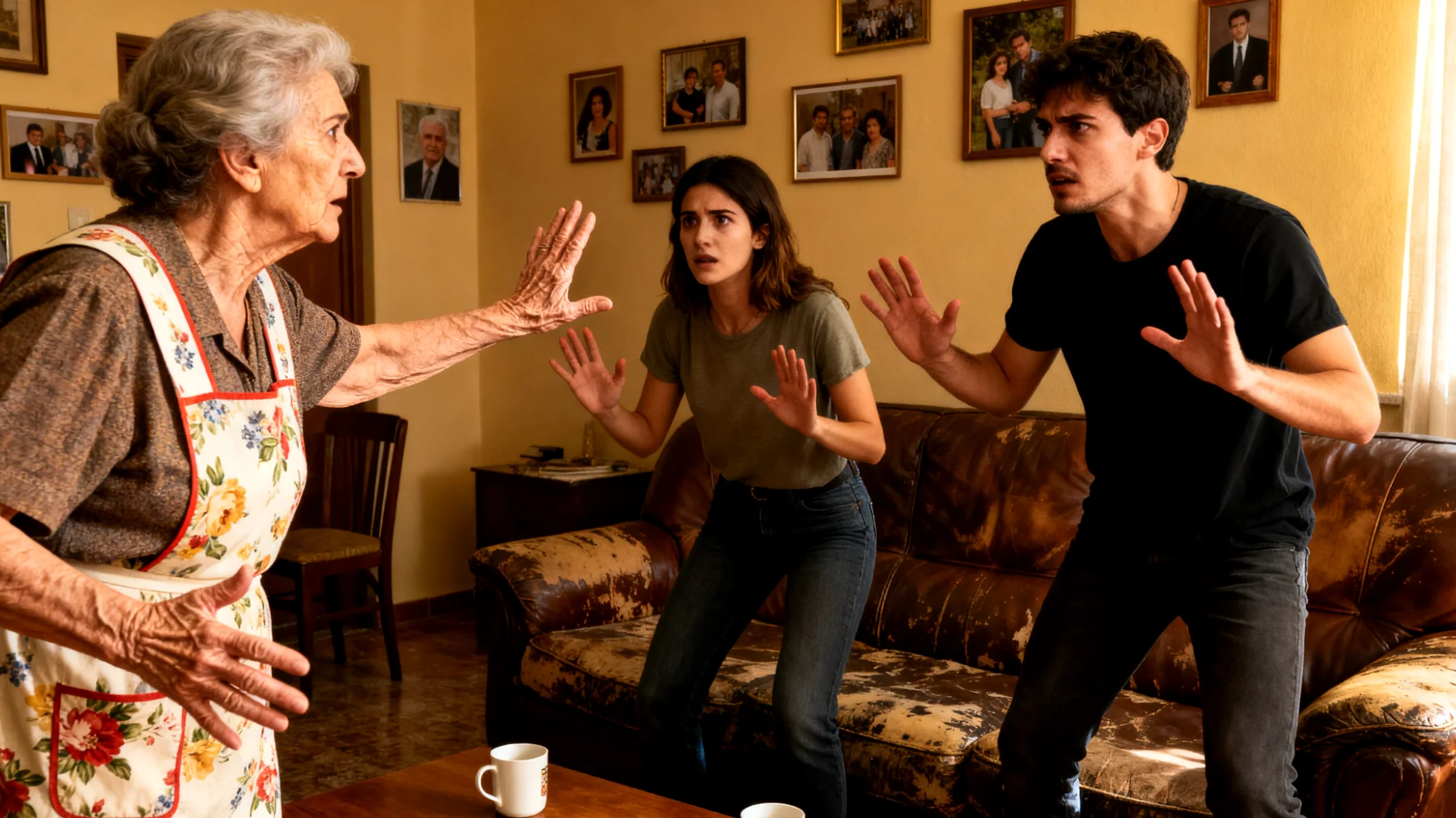 Nonna che continua a trattare i nipoti giovani adulti come bambini, intervenendo nelle loro scelte di vita, creando tensioni e ostacolando il loro percorso di autonomia e maturità"